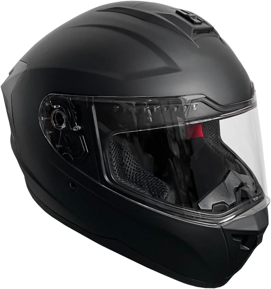 Integralhelm Helm Motorradhelm RALLOX M61 Grösse L schwarz matt, L