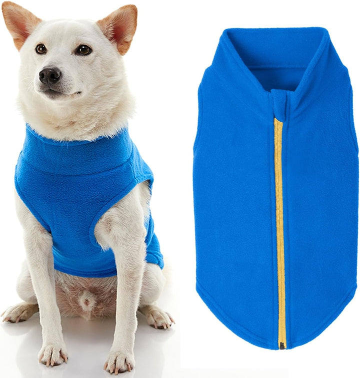 Gooby Hundepullover mit Reissverschluss aus Fleece, Grösse 3XL, warm, für kleine Hunde, Jungen und m