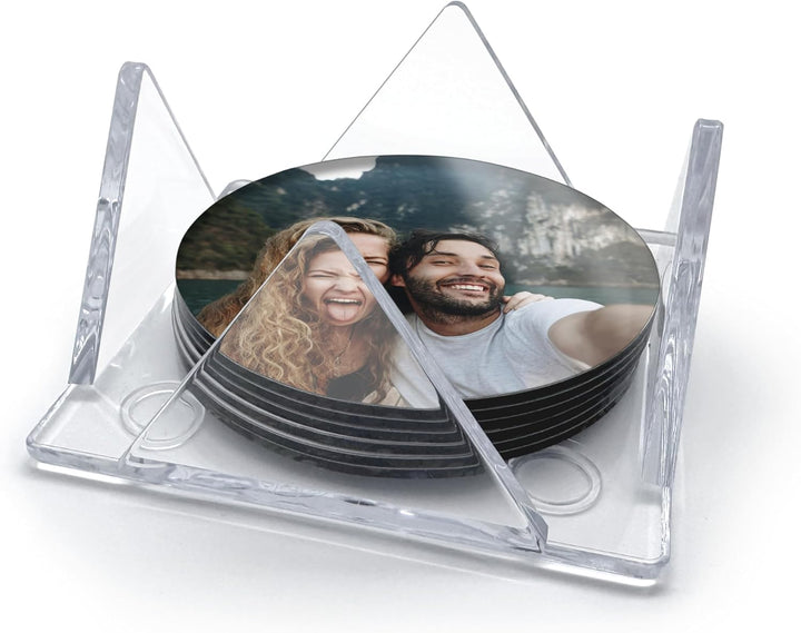 PhotoFancy® – Untersetzer mit Foto personalisiert - Personalisierbare Acrylglas Untersetzer Bedrucke