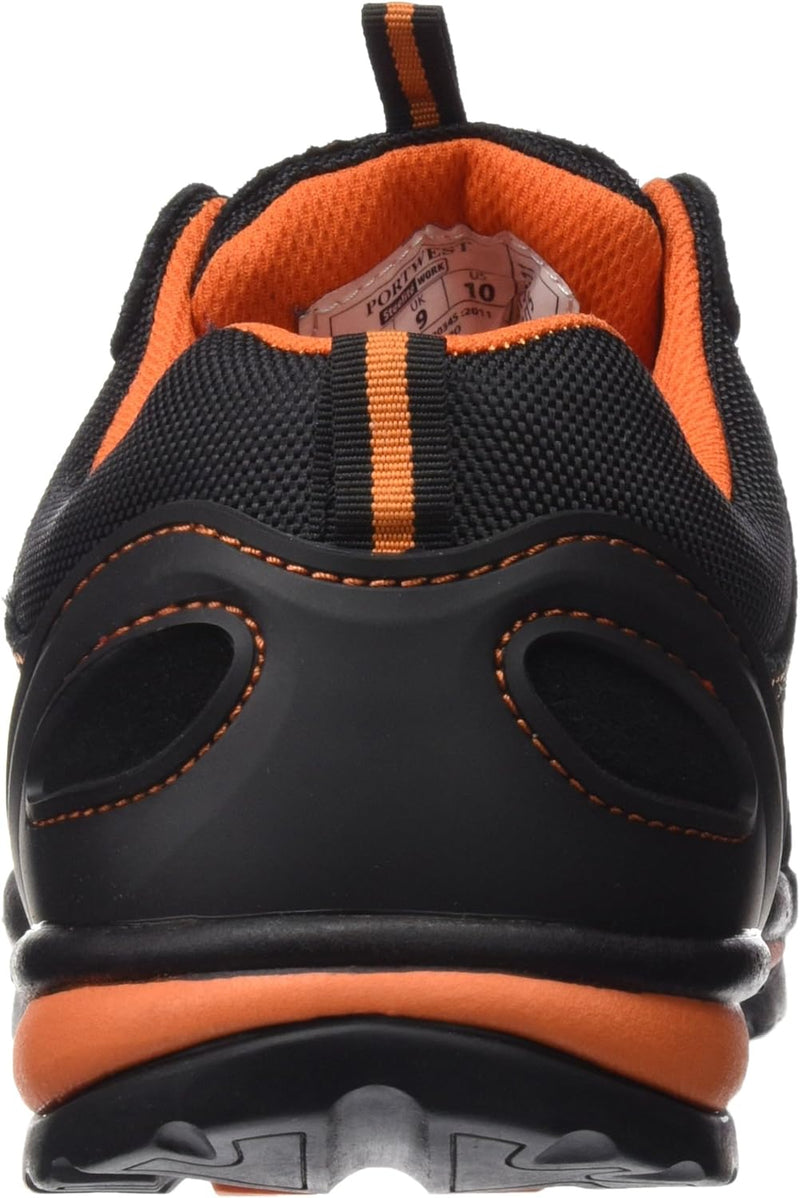 Portwest Steelite Lusum Sicherheits-Trainer S1P HRO, Grösse: 43, Farbe: Orange, FW34ORR43 43 EU Oran