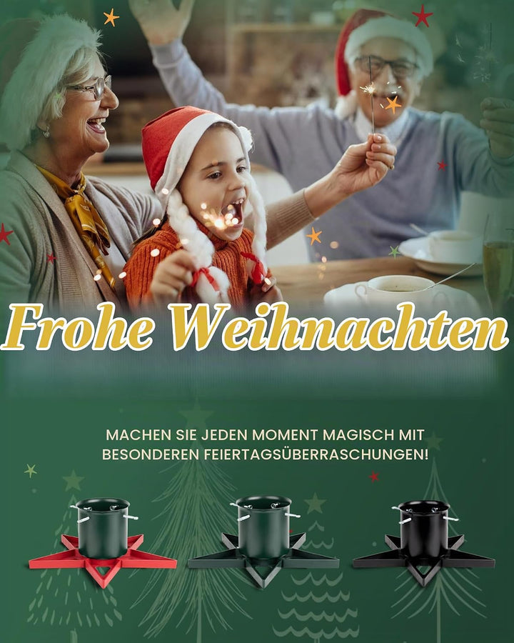 PUDO Christbaumständer Weihnachtsbaumständer Tannenbaumständer mit Wassertank: Baumständer Weihnacht