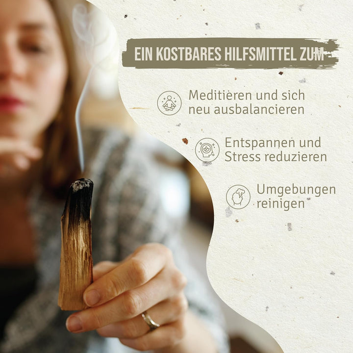 PALOSANTO - Palo Santo Räucherholz - Räucherstäbchen Especial – Natürlicher Weihrauch – Intensives u