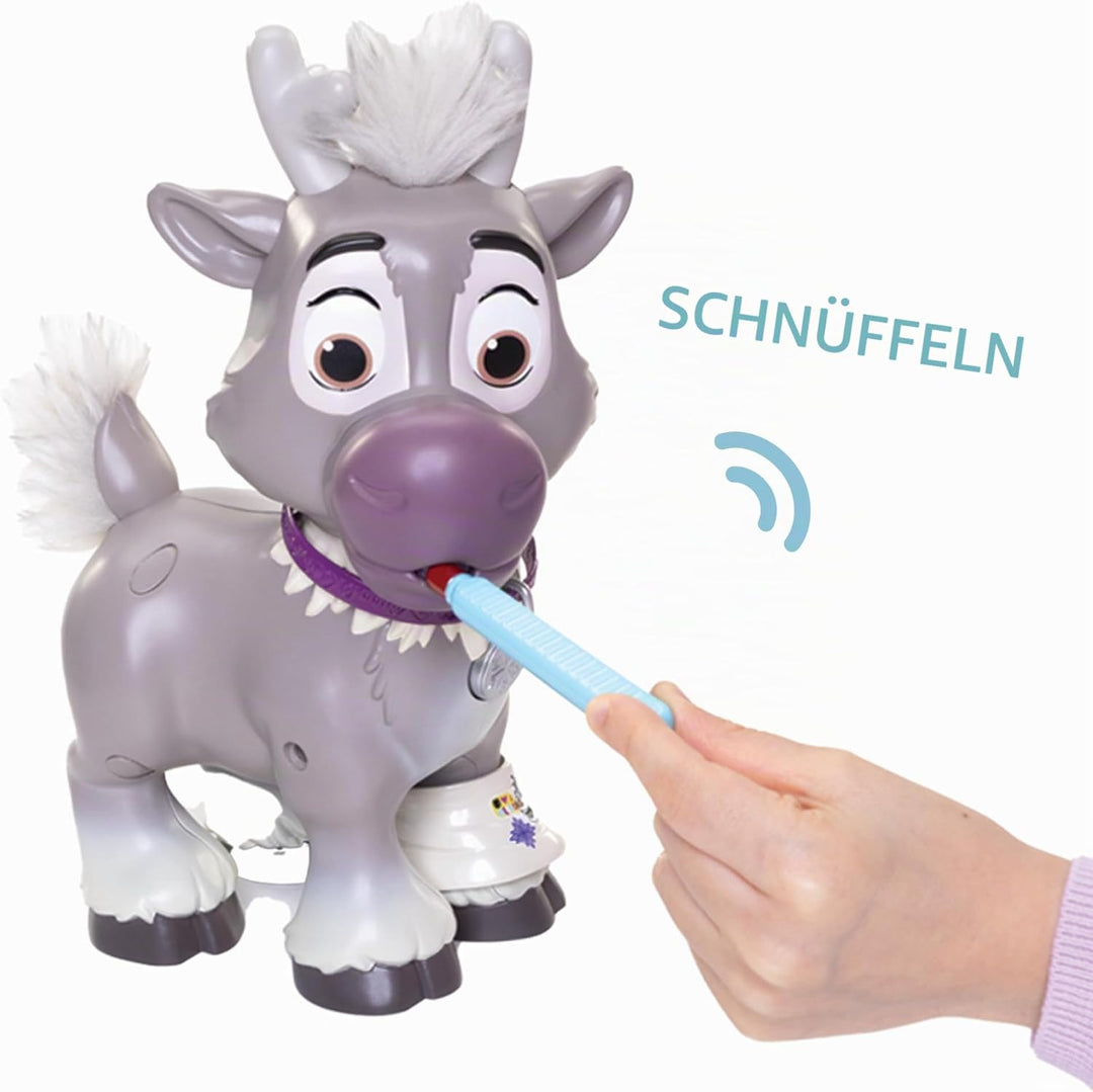 Disney Die Eiskönigin Pflegeset Sven mit Zubehör von Jakks Pacific, 22 cm gross, inkl. Reisetasche,