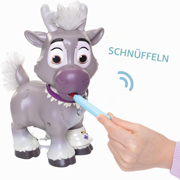 Disney Die Eiskönigin Pflegeset Sven mit Zubehör von Jakks Pacific, 22 cm gross, inkl. Reisetasche,