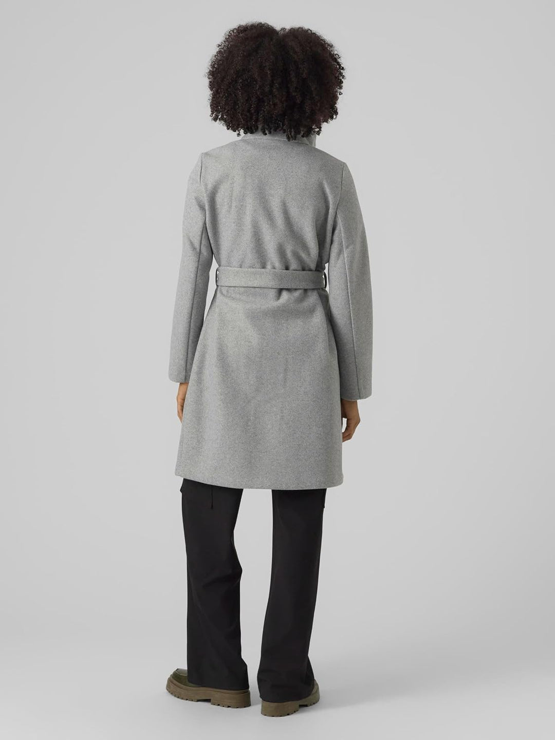 VERO MODA Female Mantel VMPOPALLY Mantel | Coat L Silver Mink/Detail:melange, L Silver Mink/Detail:m