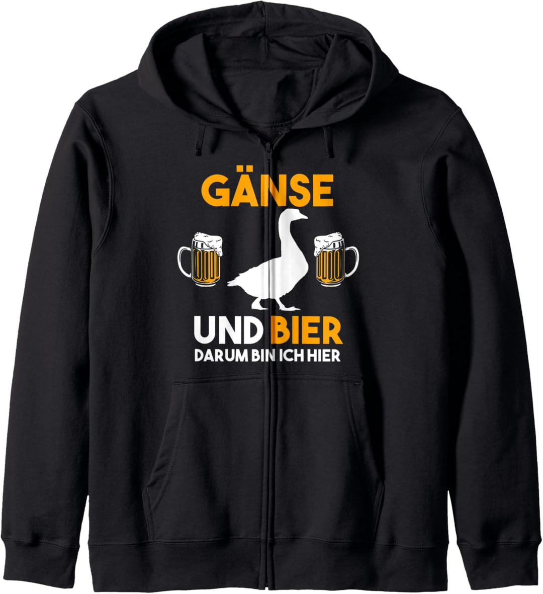Gans Bier Landwirt Bauer Gänse Kapuzenjacke