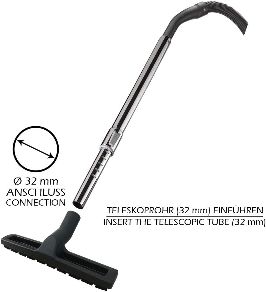 Premium Staubsauger Parkettdüse Hardbodendüse geeignet für Rowenta Compact Power, Compact Power RO38