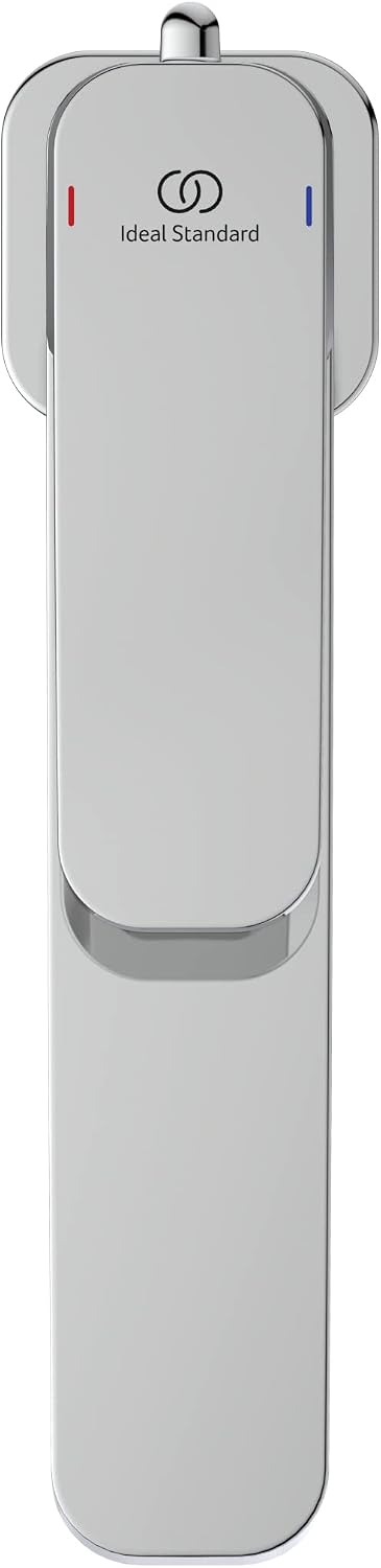Ideal Standard A6328AA Tonic II Waschtischarmatur verlängerter Sockel mit Zugknopf-Ablaufgarnitur ve