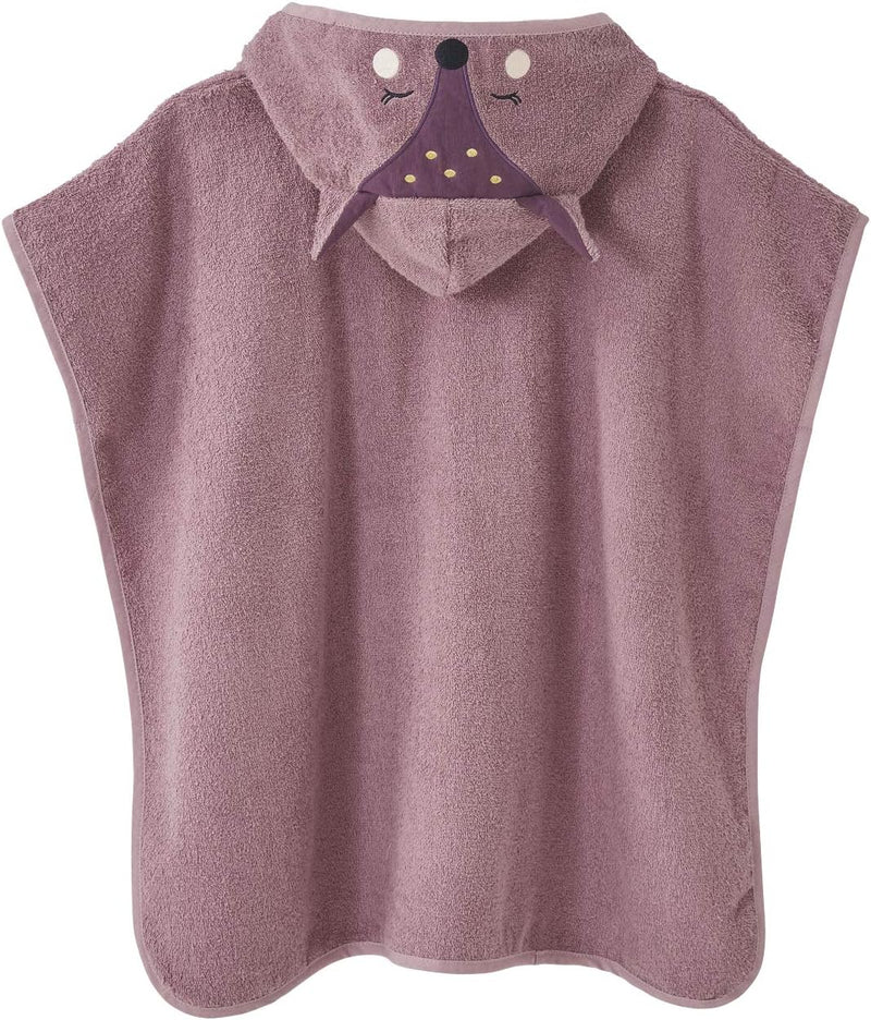 Vertbaudet Bade-Poncho,Reh, Reh-Kostüm 128/140 Violett, 128/140 Violett