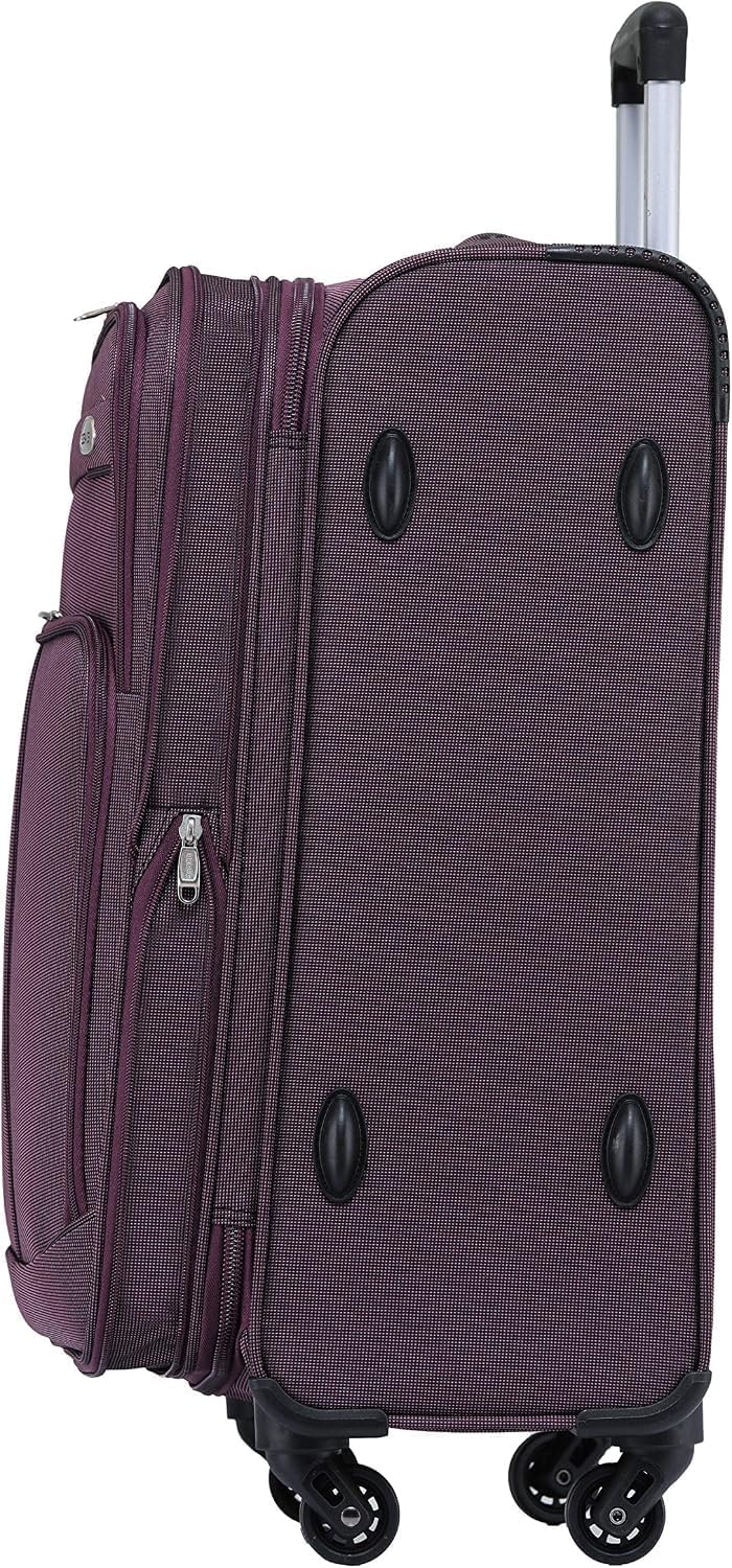 BEIBYE 4 Rollen Reisekoffer 3tlg.Stoffkoffer Handgepäck Kindergepäck Gepäck Koffer Trolley Set-XL-L-