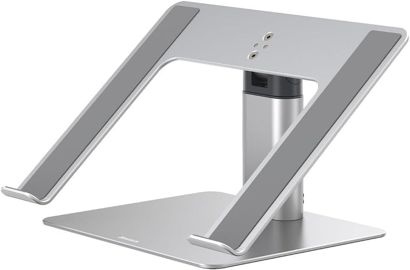 Baseus MacBook Metal Adjustable Laptop Stand, max 10 Kg Weight and 208 mm Height, Silver (LUJS000012