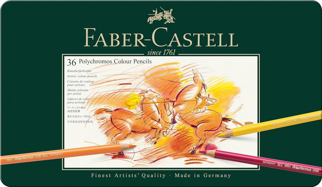 Faber-Castell 110036 - Künstlerfarbstift Polychromos, 36er Metalletui Metalletui 36 stück (1er Pack)