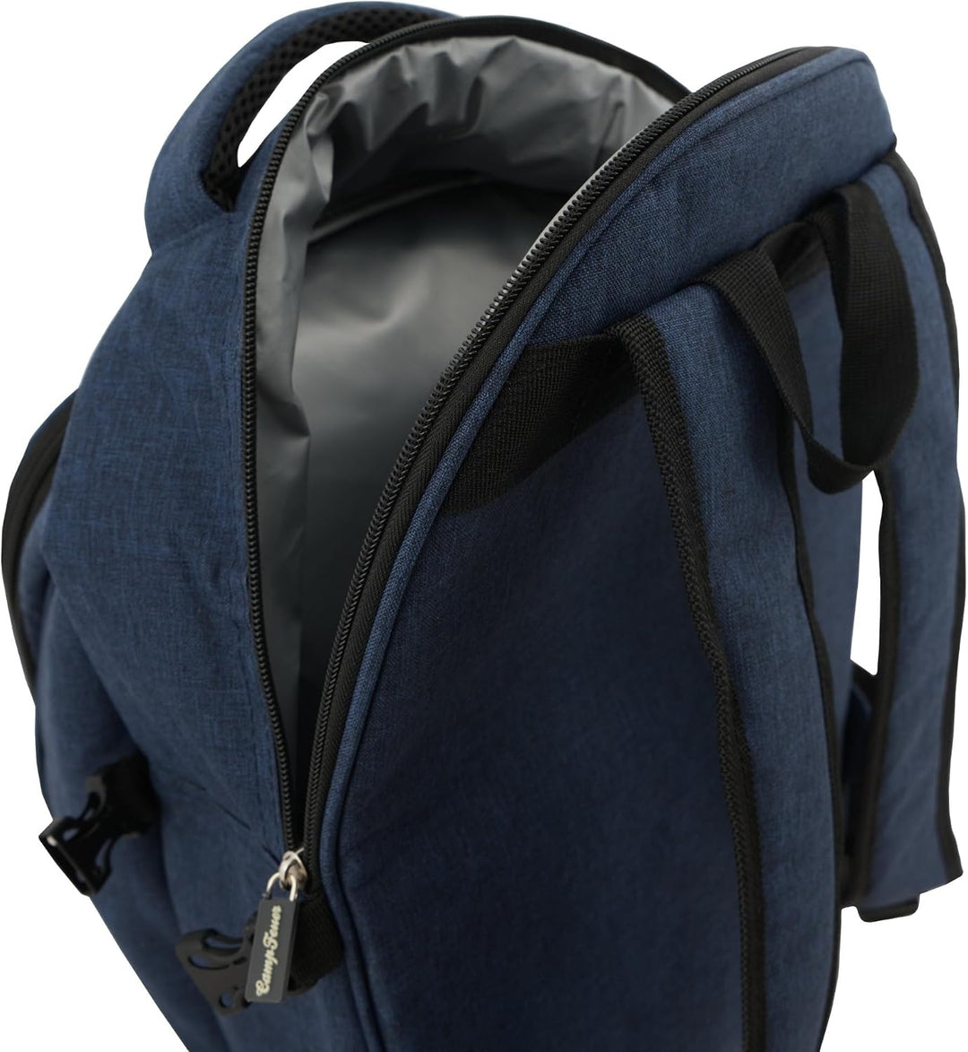 CampFeuer Picknickrucksack 32-teilig | Picknickset für 4 Personen | mit Flaschenhalter, Picknickdeck