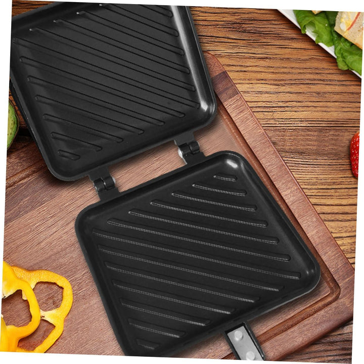 BESPORTBLE Antihaft Sandwich Backform aus Beschichtetem Metall Doppelseitige Frühstücksmaschine für