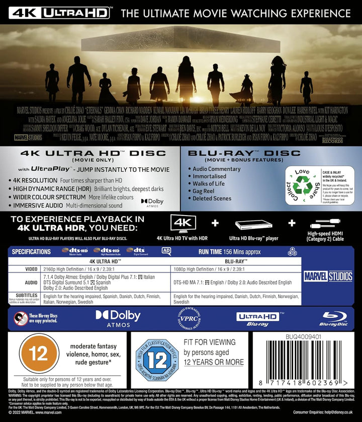Eternals, Blu-ray