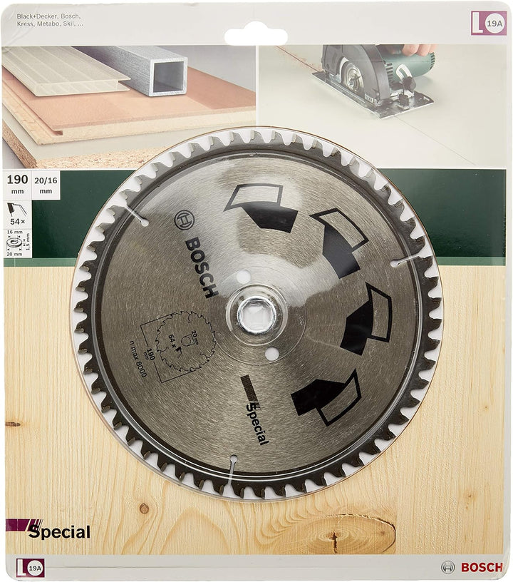 Bosch Accessories 1x Kreissägeblatt Special (Sägeblatt für Holz, Nichteisenmetalle, Kunststoffe, Ø 1