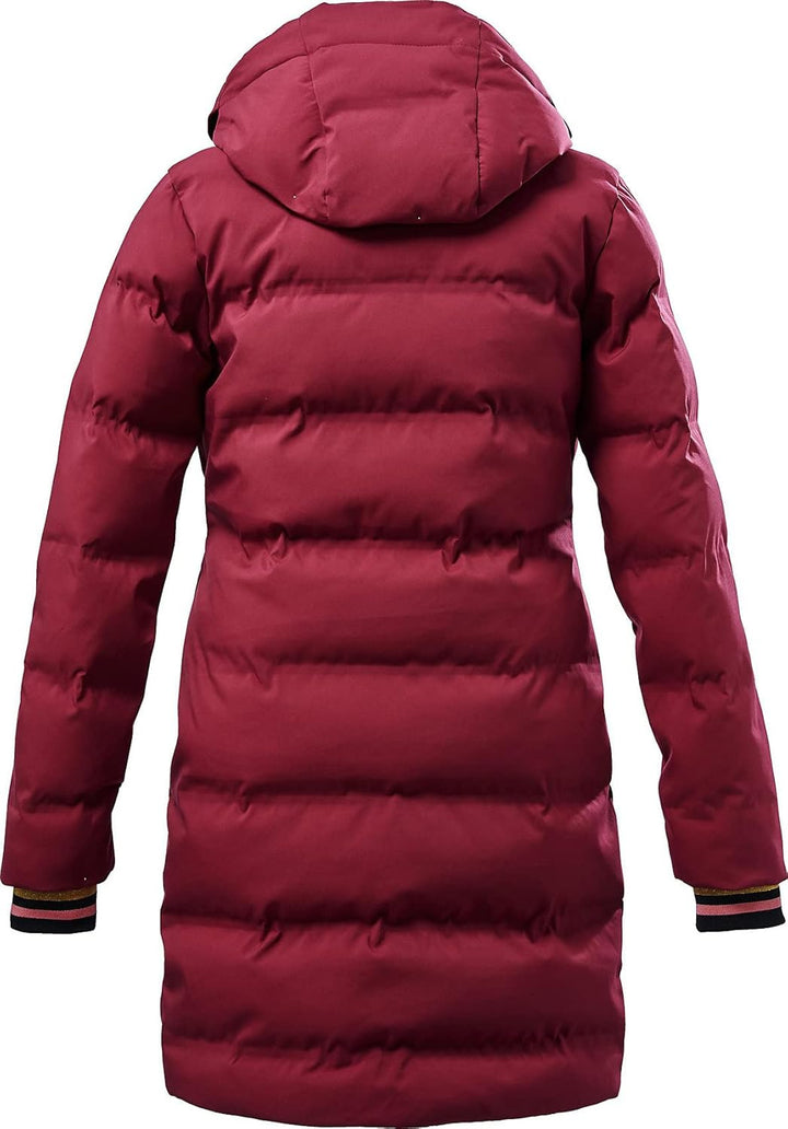 Killtec Mädchen Kow 196 Grls Qltd Ct Wintermantel/Parka in Daunenoptik mit Kapuze 176 brombeere, 176