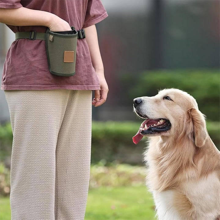 Leckerlitasche für Hunde, Wasserabweisende Gassi Tasche &amp; Futterbeutel für Hundetraining, mit Kotbeu