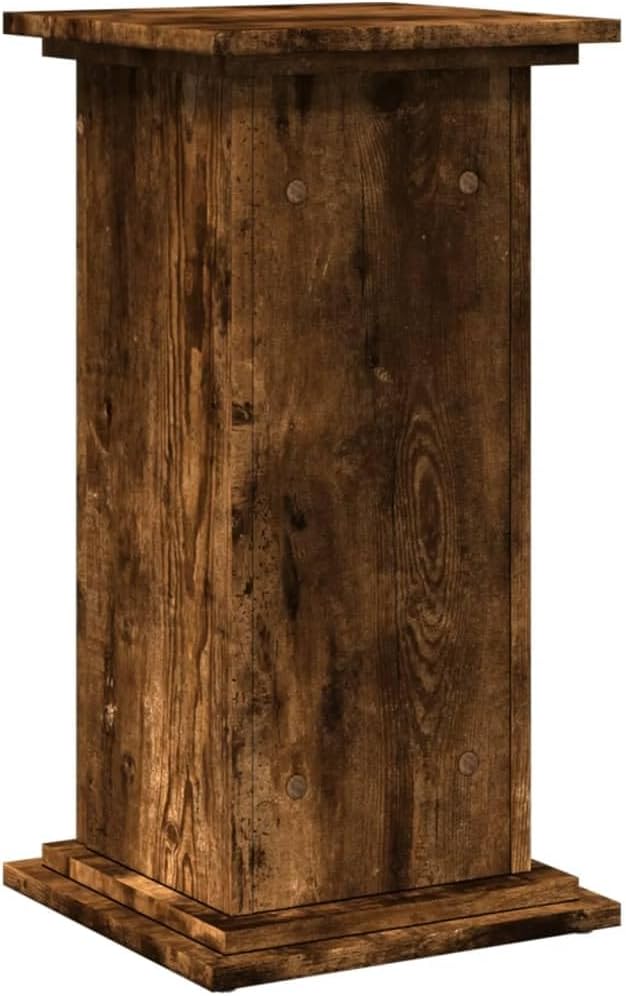 vidaXL Postament mit Stauraum Räuchereiche 31x30x60 cm Holzwerkstoff 31 x 30 x 60 cm Räuchereiche, 3