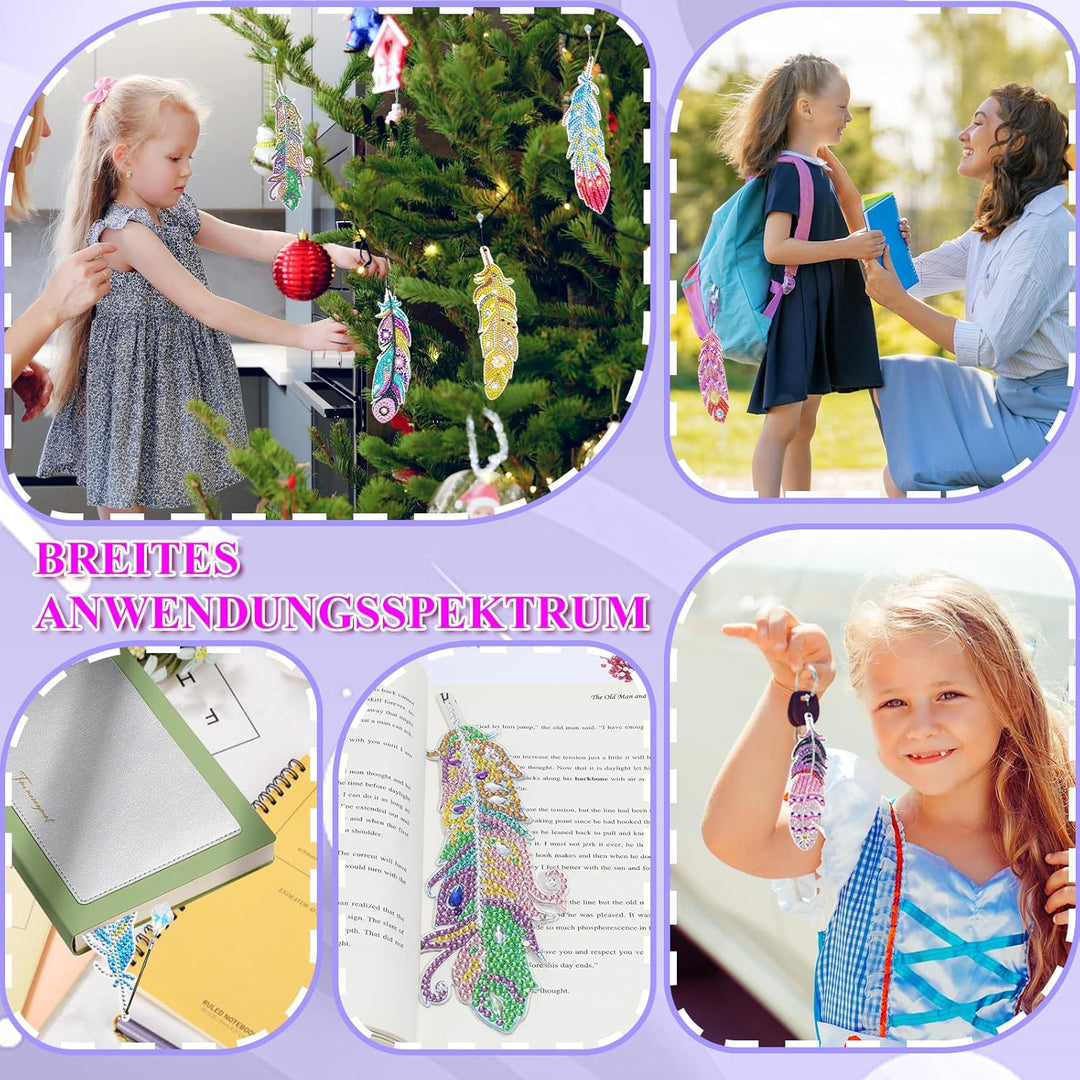 Diamond Painting Kinder, Bastelset Kinder ab 6 Jahre, Basteln Geschenke für Mädchen 6-11 Jahre DIY L