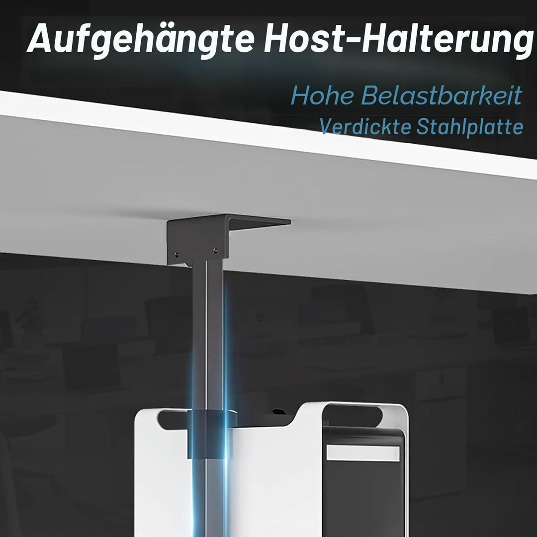 PC Halterung Unter Schreibtisch，PC Wandhalterung，Computer Aufhängung Halter für Untertisch, Vollstän