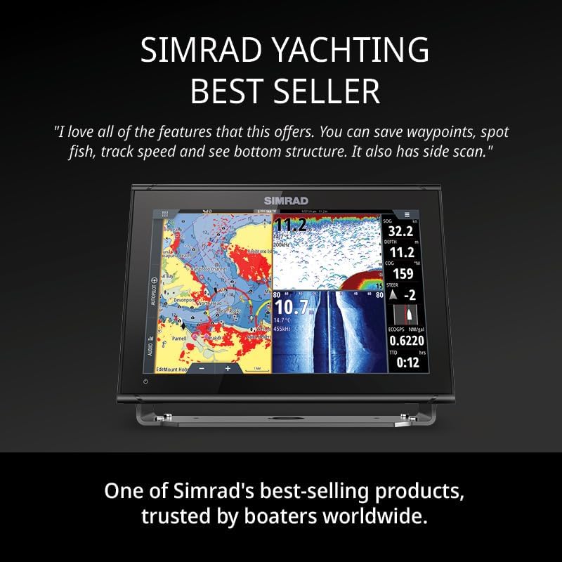 Simrad GO9 XSE Con Transductor Montaje in Espejo de PPA 3 in 1 Bilderspiel Activa y amp; Cuadro de d