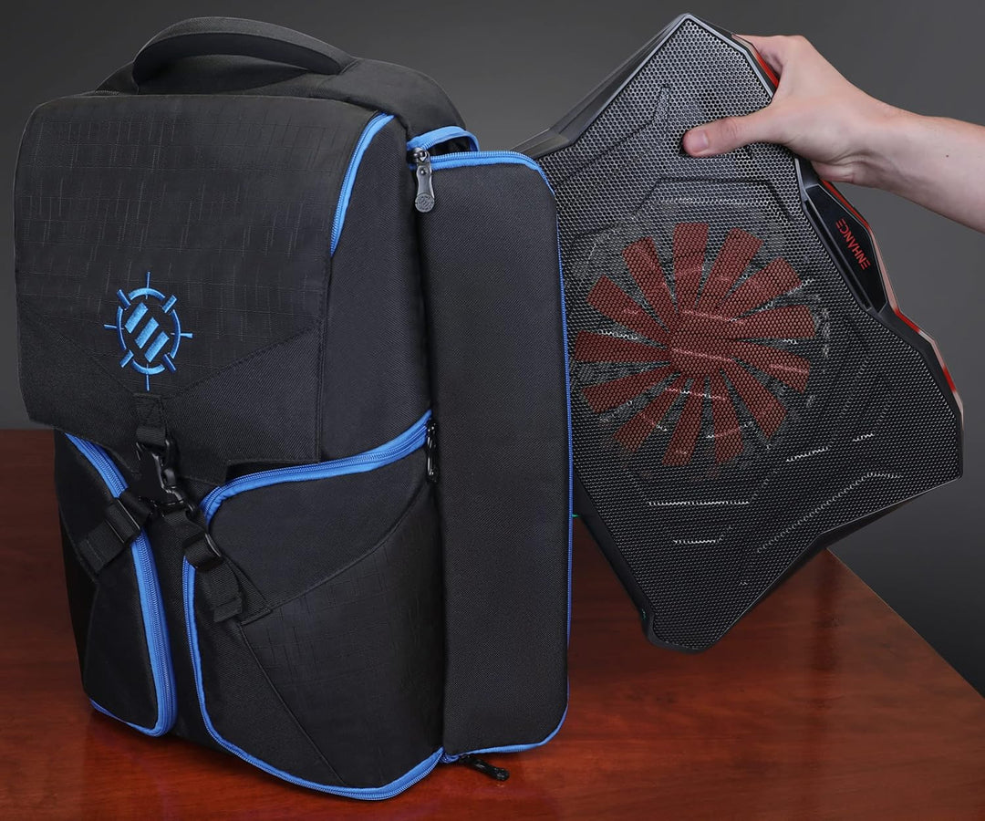 ENHANCE Gaming Laptop Kühlständer - Laptop Kühler mit 7 verstellbaren Höheneinstellungen & Dual USB