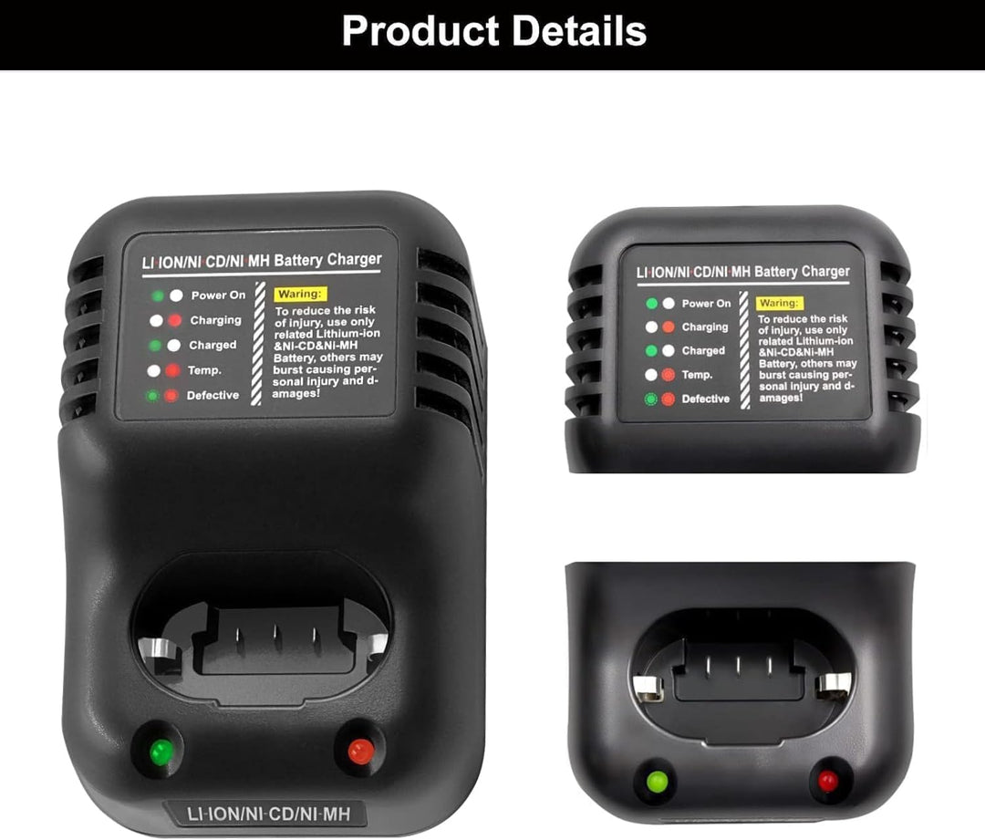 Akkuladegerät 100-240V 50 / 60Hz für Paslode 7.2V Li-Ion& 6V NI-CD/NI-MH Akkuladegerät Paslode 40471