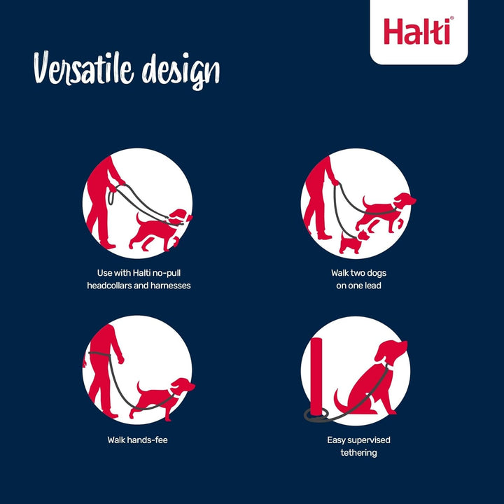 Halti Optifit Halfter und Trainingsleine Kombipack, Stop Dog Pulling on Walks with Halti, Inklusive