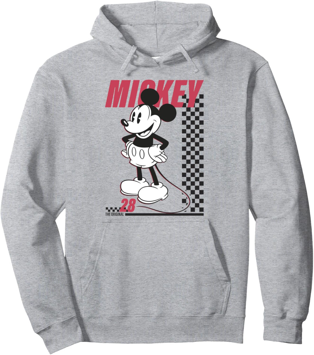 Disney Mickey And Friends Mickey Checkerboard 28 Portrait Pullover Hoodie