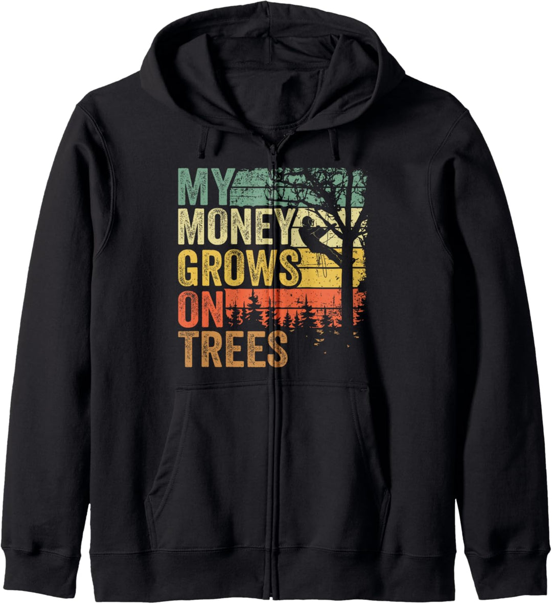 Arborist Vintage Herren Spruch Baumkletterer Baumpfleger Kapuzenjacke