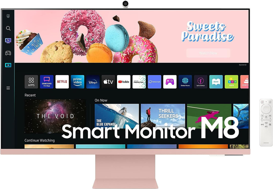 Samsung M8 Smart Monitor S32BM80PUU, 32 Zoll, VA-Panel, Bildschirm mit Lautsprechern, 4K UHD-Auflösu