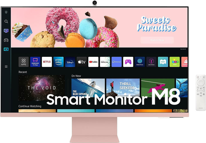 Samsung M8 Smart Monitor S32BM80PUU, 32 Zoll, VA-Panel, Bildschirm mit Lautsprechern, 4K UHD-Auflösu
