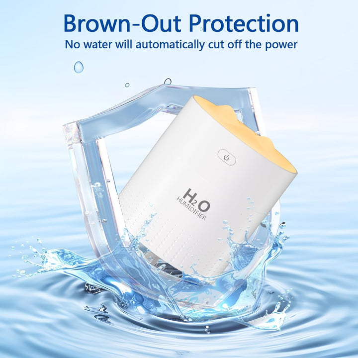 BAMCOO Luftbefeuchter,Luftbefeuchter Schlafzimmer für kinderzimmer klein Geeignet Für Babys Und Pfla