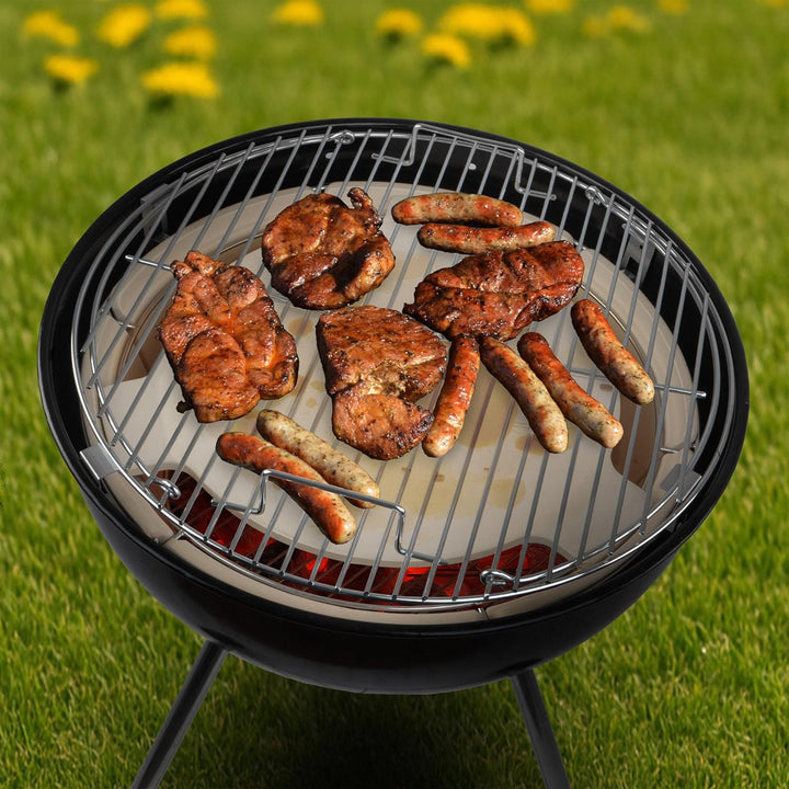 BBQ-Toro Universal Flexibles Kochsystem für Kugelgrill | Räucherbox Kit für Ø 57 cm Kugelgrill, Edel