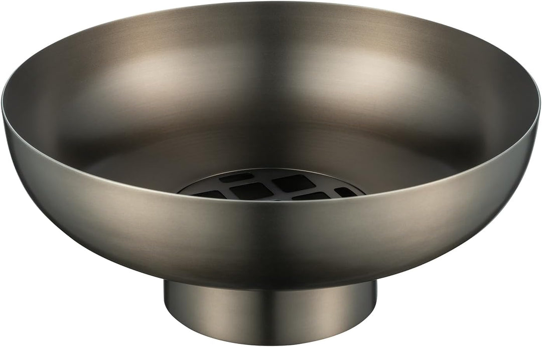 blomus Vase MIYABI | Blumenvase aus Edelstahl | Dekovase Farbe Burned Metal | Grösse M | Ø23 x 10H c