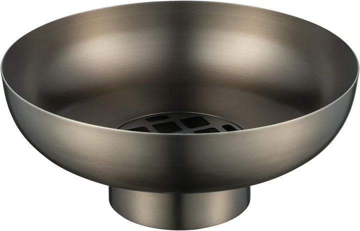 blomus Vase MIYABI | Blumenvase aus Edelstahl | Dekovase Farbe Burned Metal | Grösse M | Ø23 x 10H c