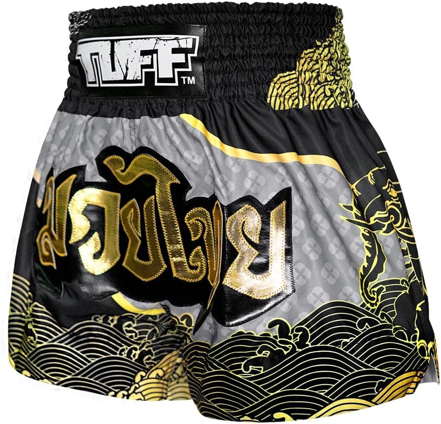 Tuff Sport Muay Thai Boxshorts Herren & Unisex Blau Grösse S Traditioneller Stil MMA Kickboxen Grapp