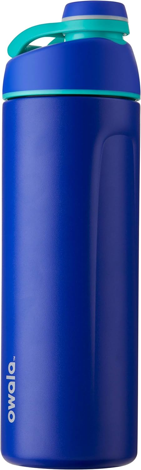 Owala Twist Edelstahl Trinkflasche mit Drehverschluss, 710ml, Smooshed Blueberry 710 ml Smooshed Blu
