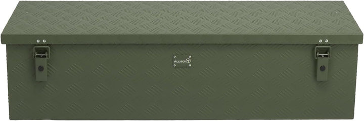 alubox Werkzeugkiste Riffelblech olive ABX-RL120G Aluminium 1,5mm Werkzeugkiste leicht und robust 12