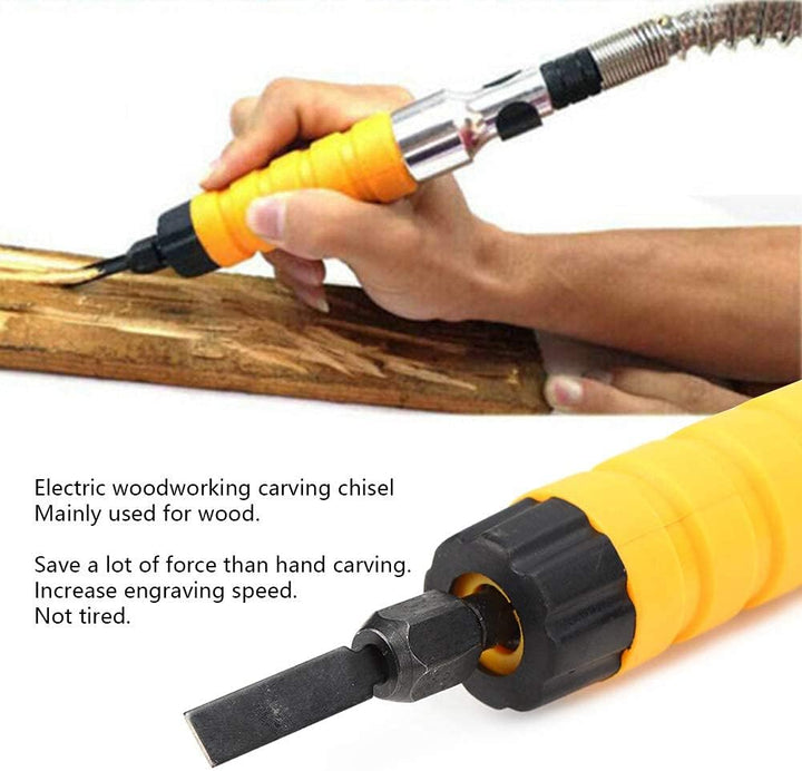 Elektrischer Holzmeissel Set, Elektrisches Holzschnitzwerkzeug, Elektrischer Holzbearbeitungs Schnit