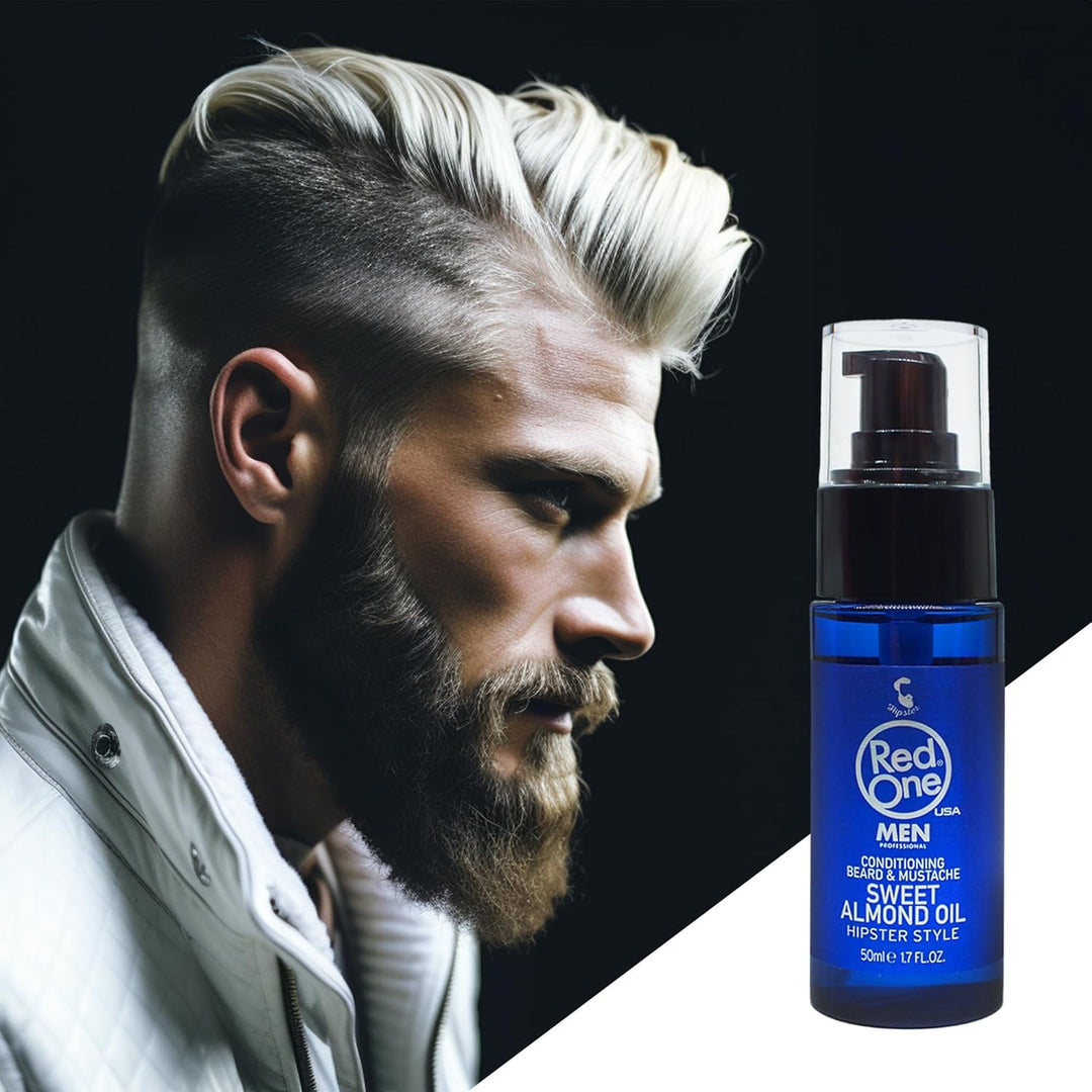 RedOne Conditioning Beard & Mustache Sweet Almond Oil 50ml RedOne Bartöl Mandelöl Bartpflege, Almond