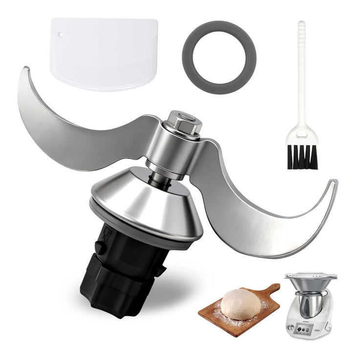 Teigmesser für Thermomix TM31,Edelstahl Knetmesser,Kein Teig-Rückstand und Schmutzkontamination,Zube