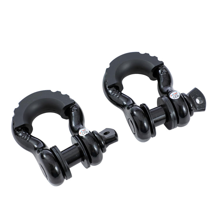 KATSU Tools 2er-Pack 3/4 Zoll D-Ring-Schäkel, 4,75 Tonnen Tragkraft, robuste verzinkte Abschleppschä