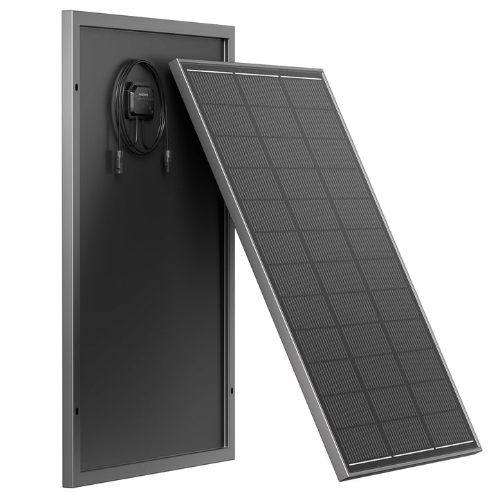 AFERIY Monokristallin Solarpanel 120W, 18V, Solarpanel 120W mit 23% Wirkungsgrad, 3,2 mm dickes Schu