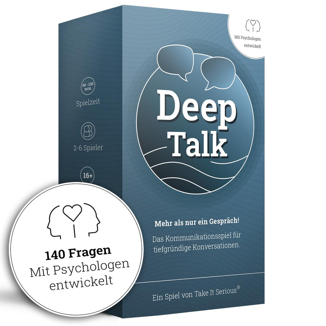 Take It Serious Deep Talk - Gesprächsspiel für tiefgründige Gespräche | Kommunikationsspiel für Freu