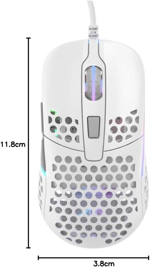 Xtrfy M42 RGB, ultraleichte kabelgebundene Gaming-Maus, hochmoderner Pixart 3389 Sensor, modulares G