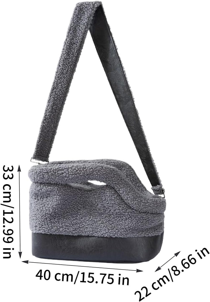 Welpentragetasche – wasserdichte Wintertragetasche | Schulter-Hundehalter Mit Sicherheitsgurt-Schnal