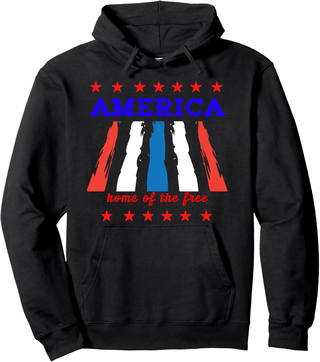 Amerikanische Flagge Feiertag Vereinigte Staaten Amerika Pullover Hoodie