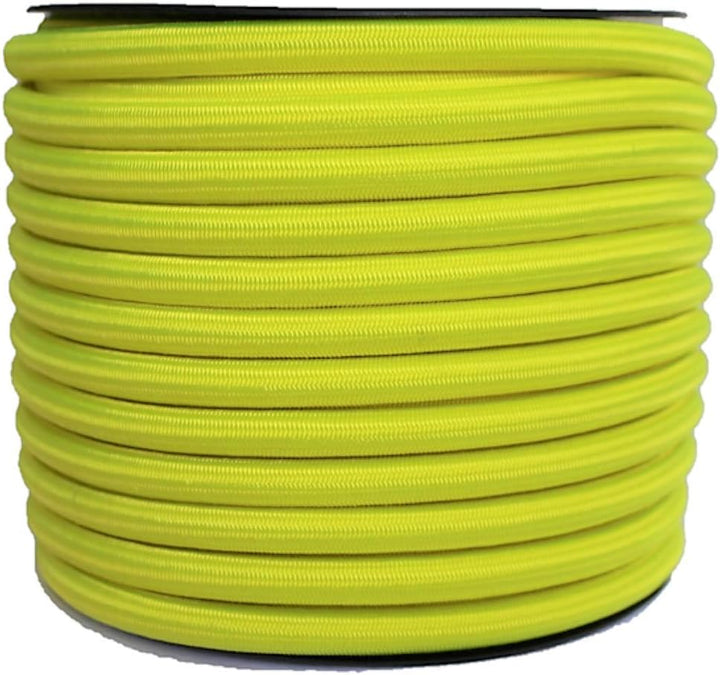CORDAMARKET 10 mm Gummizug, Gelb (Amarillo Fluor), 25mts